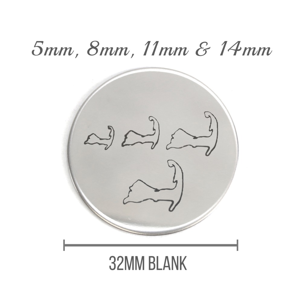 Metal Stamping Tools Cape Cod 8mm Advantage Design Stamp (CUSTOM MADE TO ORDER)